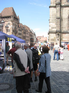 unser Infostand beim Gesundheitsmarkt in 2011