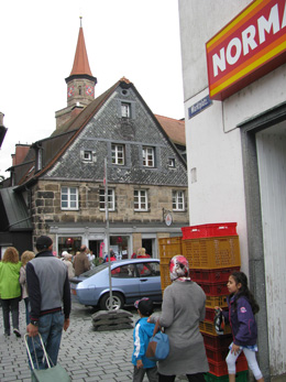 der Gasthof "Zur Alten Rent" aus einem anderen Winkel