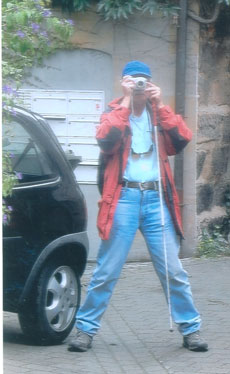 der autor beim Fotografieren