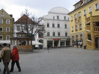 in der fußgängerzone in Amberg